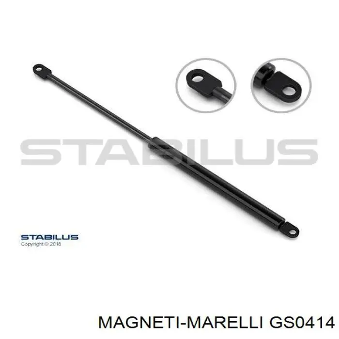 Muelle neumático, capó de motor GS0414 Magneti Marelli