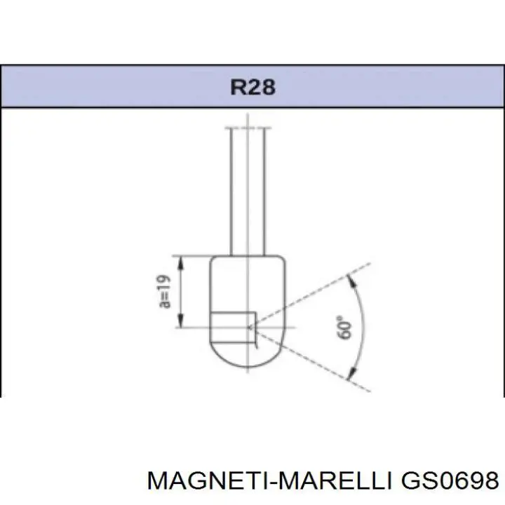 Амортизатор стекла багажника (двери 3/5-й задней (ляды) Magneti Marelli GS0698 цена, от 11.56 USD