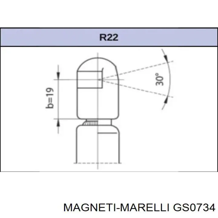 GS0734 Magneti Marelli Амортизатор крышки багажника
