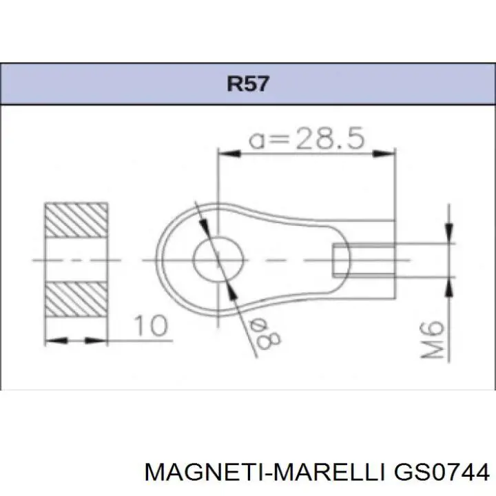 GS0744 Magneti Marelli Стойка капота