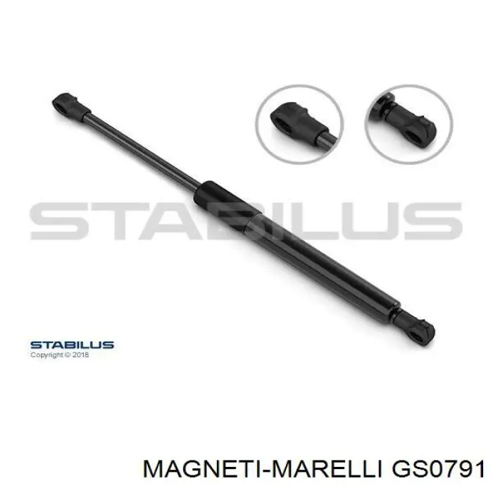 Amortiguador de maletero GS0791 Magneti Marelli