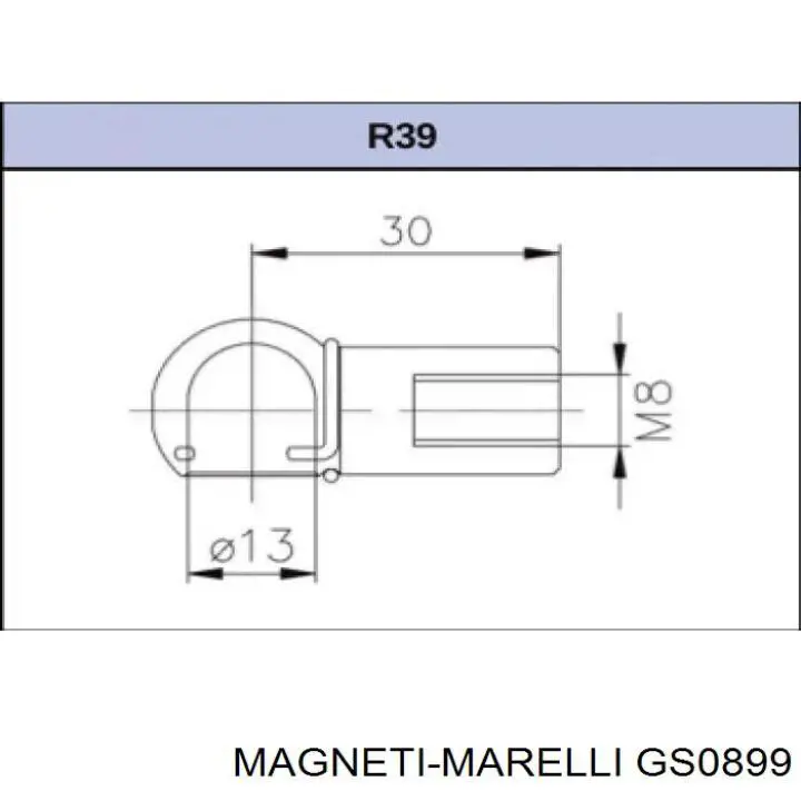 GS0899 Magneti Marelli амортизатор багажника