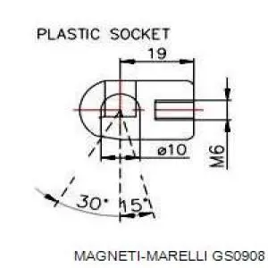 Амортизатор багажника GS0908 Magneti Marelli