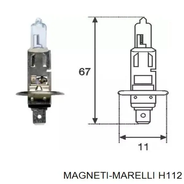 Лампочка галогенная H112 Magneti Marelli