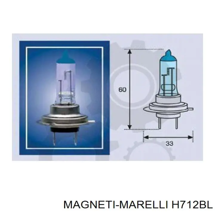 Bombilla halógena H712BL Magneti Marelli