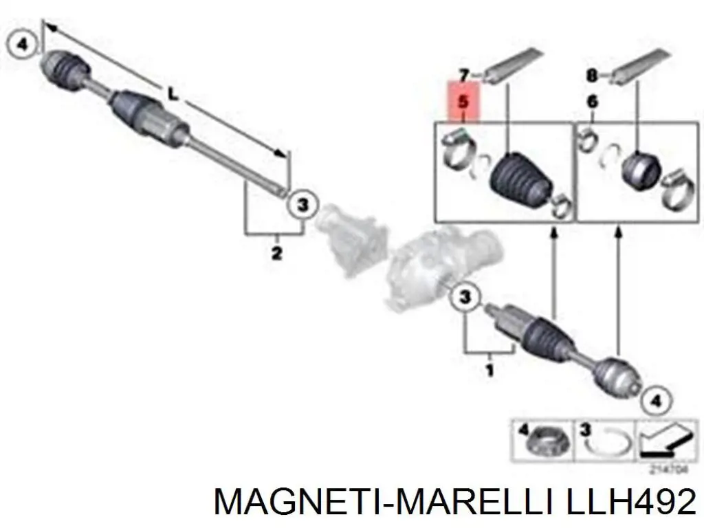 Купить LLH492 Magneti Marelli Стоп задний