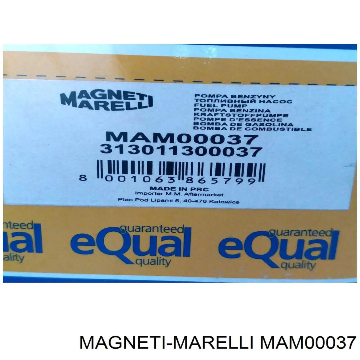 MAM00037 Magneti Marelli Элемент турбинка топливного насоса