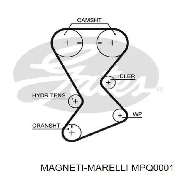 Купить MPQ0001 Magneti Marelli Натяжитель ремня ГРМ