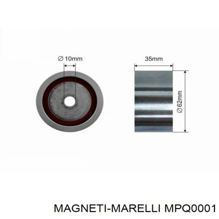 MPQ0001 Magneti Marelli натяжитель ремня грм