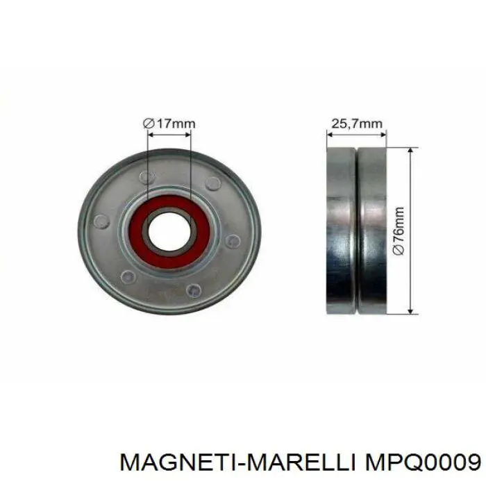 Купить MPQ0009 Magneti Marelli Паразитный ролик