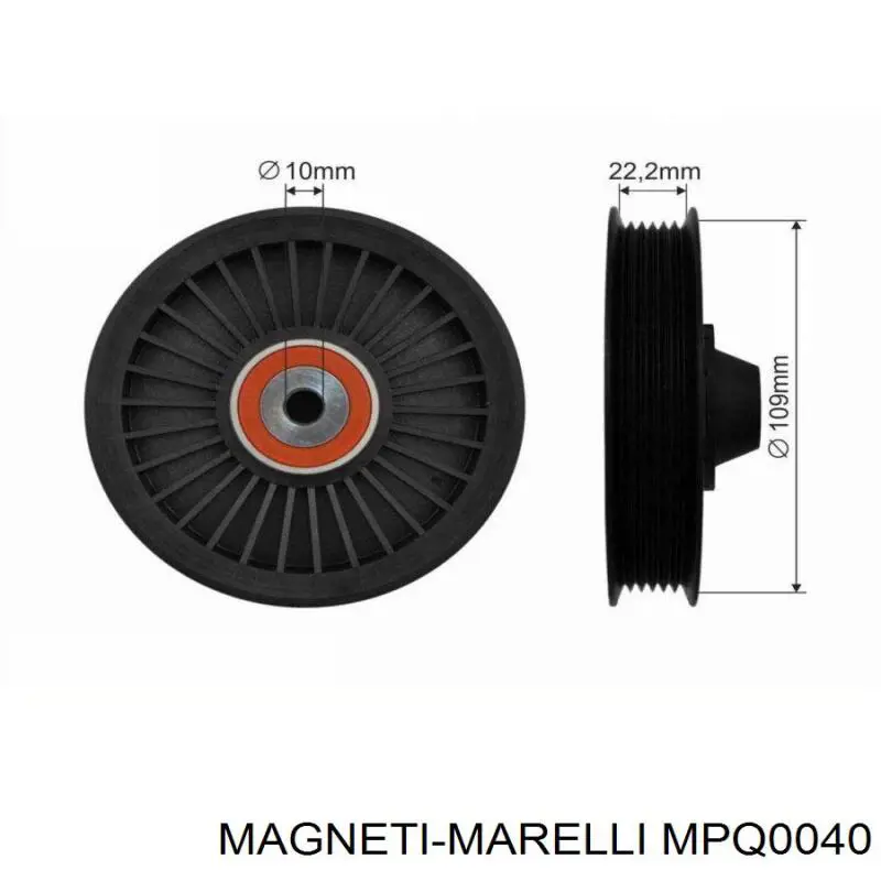 MPQ0040 Magneti Marelli Ролик приводного ремня, паразитный