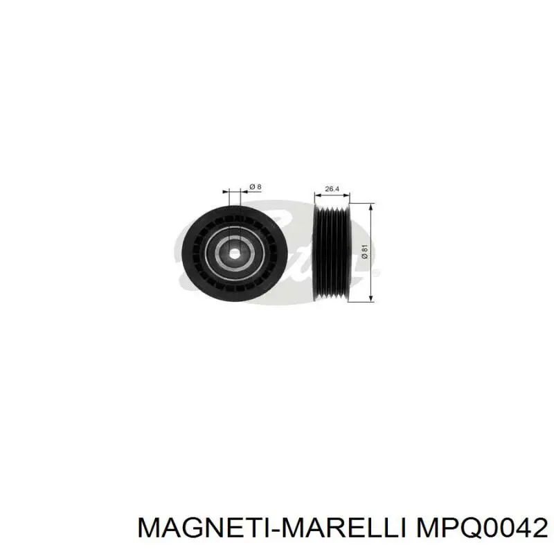 MPQ0042 Magneti Marelli Ролик натяжителя ремня агрегатов
