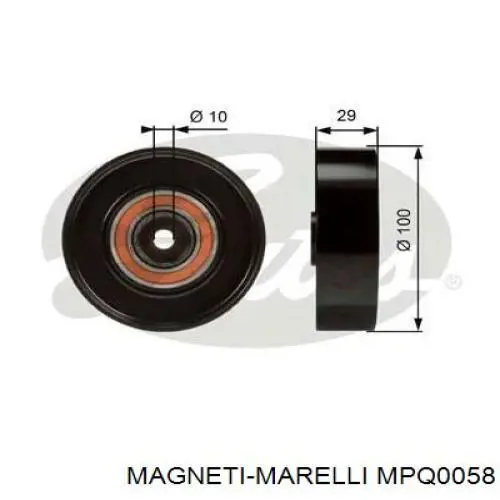 MPQ0058 Magneti Marelli Ролик приводного ремня, паразитный