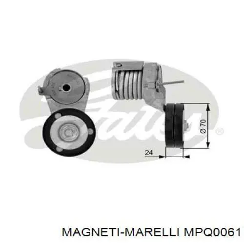 MPQ0061 Magneti Marelli Ролик натяжителя ремня агрегатов