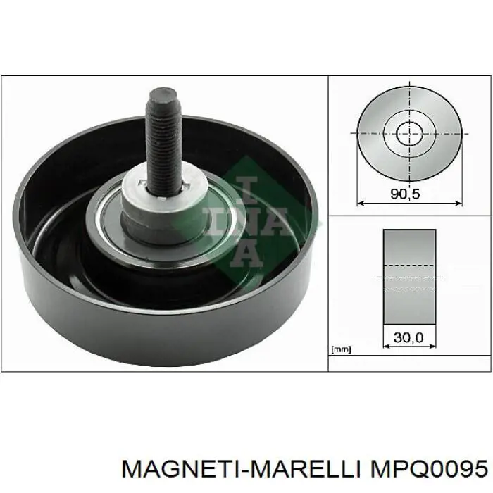 Паразитный ролик MPQ0095 Magneti Marelli