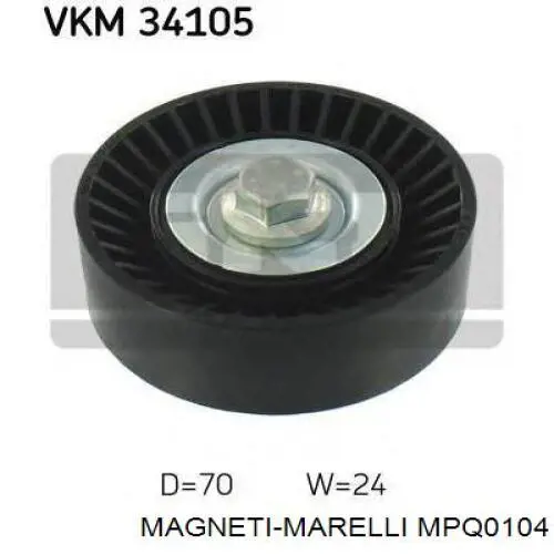 Натяжной ролик MPQ0104 Magneti Marelli