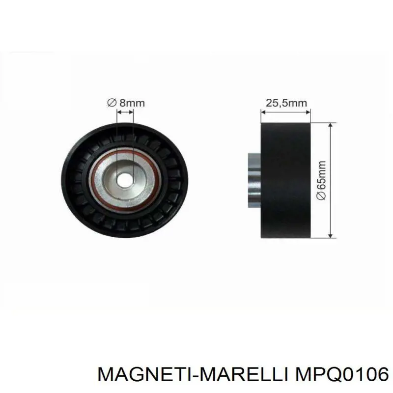 Паразитный ролик приводного ремня Magneti Marelli MPQ0106 цена, от 15.05 USD