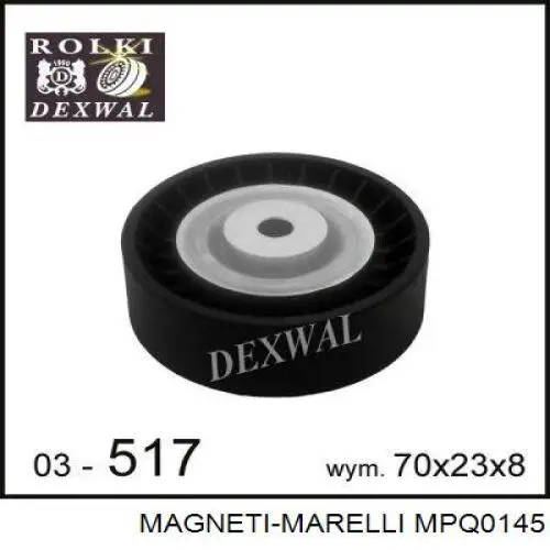 Паразитный ролик приводного ремня Magneti Marelli MPQ0145 цена, от 12.67 USD