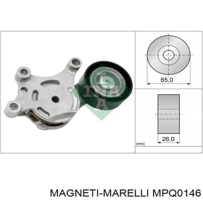 Натяжной ролик Magneti Marelli MPQ0146 цена, от 8.14 USD