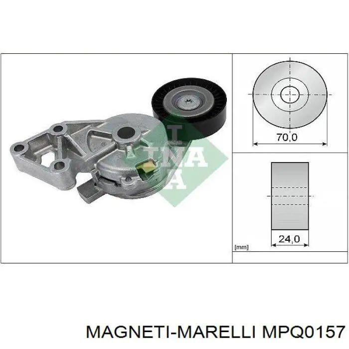 MPQ0157 Magneti Marelli натяжной ролик