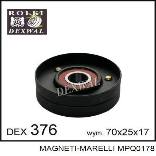 MPQ0178 Magneti Marelli Ролик натяжителя ремня агрегатов