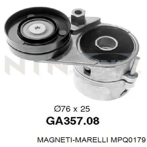 MPQ0179 Magneti Marelli Ролик приводного ремня, паразитный