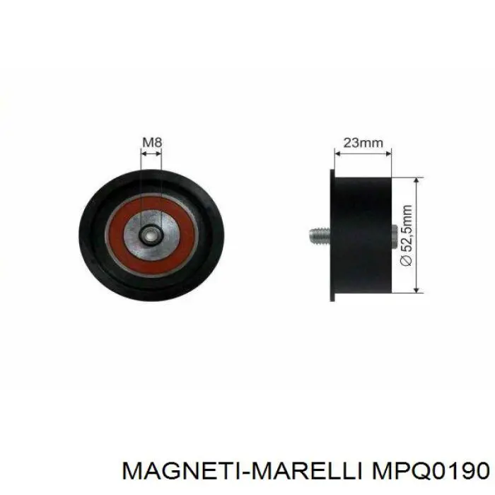 Ролик ременя ГРМ, паразитний MPQ0190 Magneti Marelli