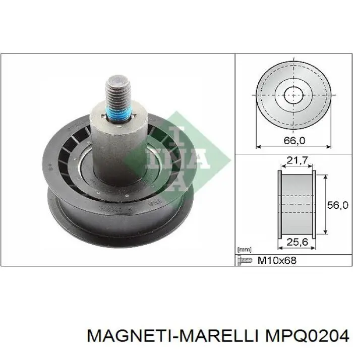 Купить MPQ0204 Magneti Marelli Ведуший ролик ГРМ