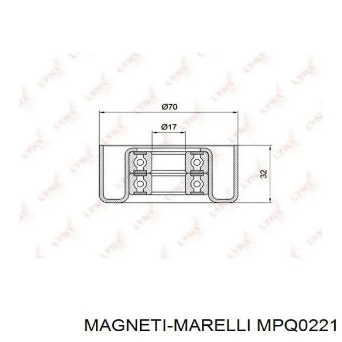 Роликовий модуль натяжителя ремня Magneti Marelli MPQ0221 цена, от 40.33 USD
