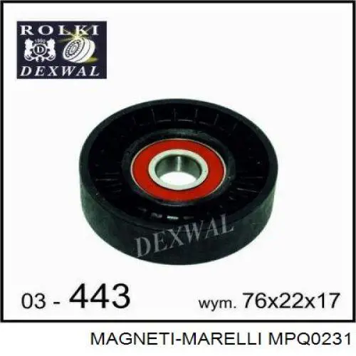 MPQ0231 Magneti Marelli Натяжитель клинового ремня