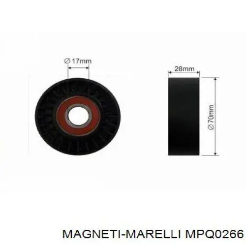 Натяжной ролик MPQ0266 Magneti Marelli