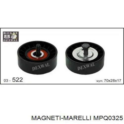 Натяжна планка поліклинового ременя MPQ0325 Magneti Marelli