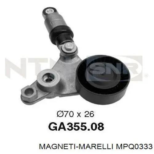 MPQ0333 Magneti Marelli Ролик натяжителя ремня агрегатов