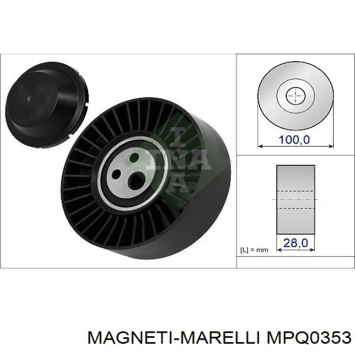 Натяжитель приводного ремня MPQ0353 Magneti Marelli