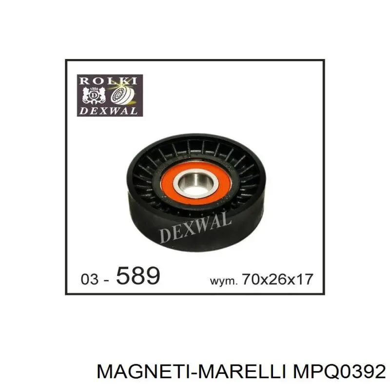 Роликовий модуль натяжителя ремня Magneti Marelli MPQ0392 цена, от 11.39 USD