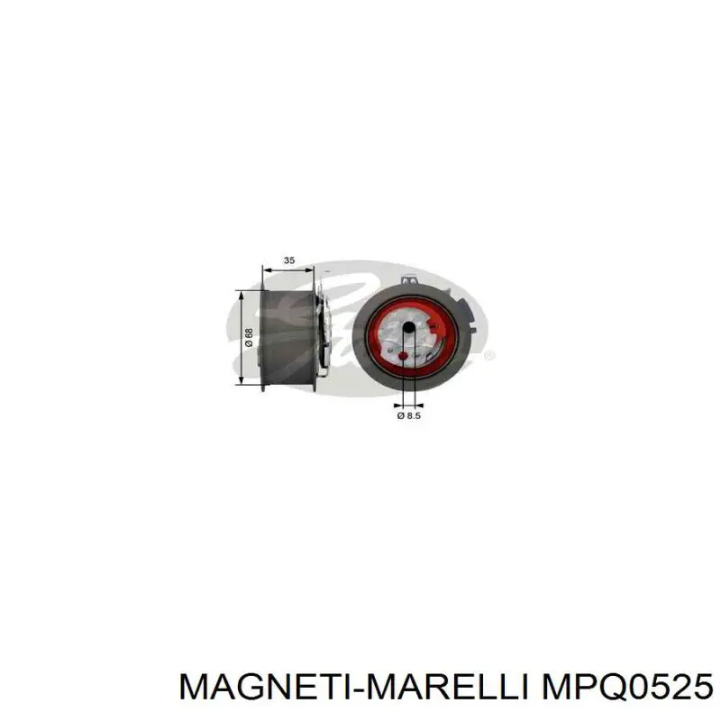 Купить MPQ0525 Magneti Marelli Ролик натяжителя газораспределительного ремня