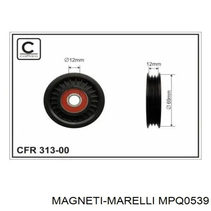 Натяжной ролик Magneti Marelli MPQ0539 цена, от 24.94 USD