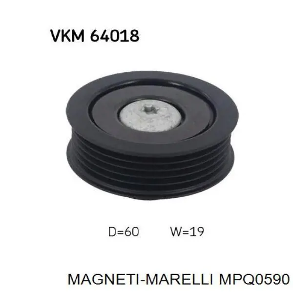 Паразитный ролик MPQ0590 Magneti Marelli