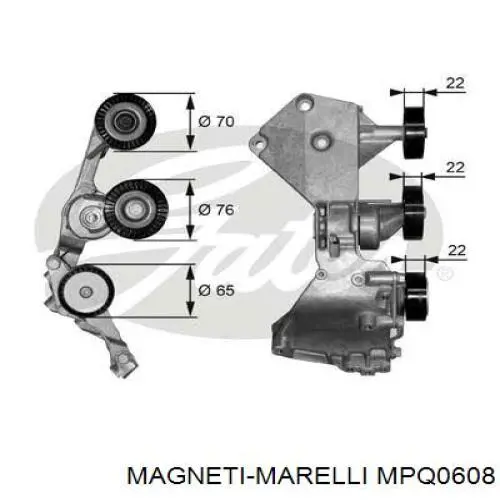 Купить MPQ0608 Magneti Marelli Натяжной ролик