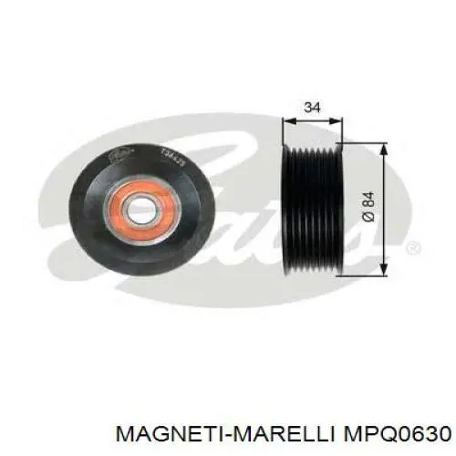 Купить MPQ0630 Magneti Marelli Ролик натяжителя газораспределительного ремня