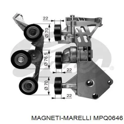 Купить MPQ0646 Magneti Marelli Натяжной ролик