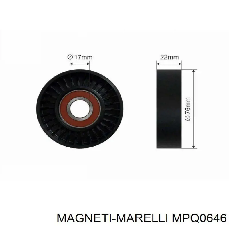 Натяжной ролик MPQ0646 Magneti Marelli