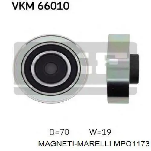 Купить MPQ1173 Magneti Marelli Натяжитель приводного ремня