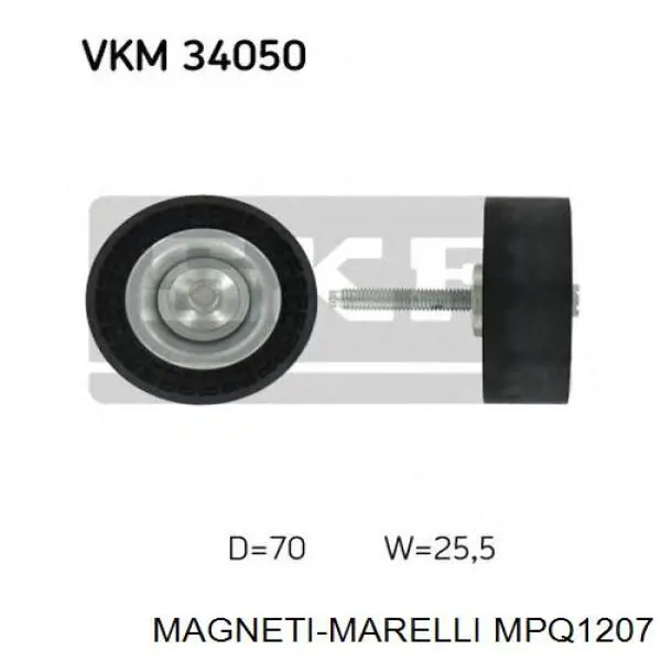 MPQ1207 Magneti Marelli паразитный ролик
