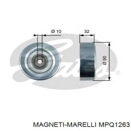 Роликовий модуль натяжителя ремня Magneti Marelli MPQ1263 цена, от 11.60 USD