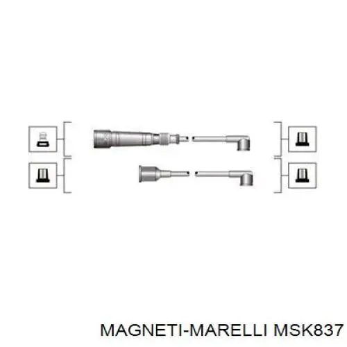 Высоковольтные провода MSK837 Magneti Marelli