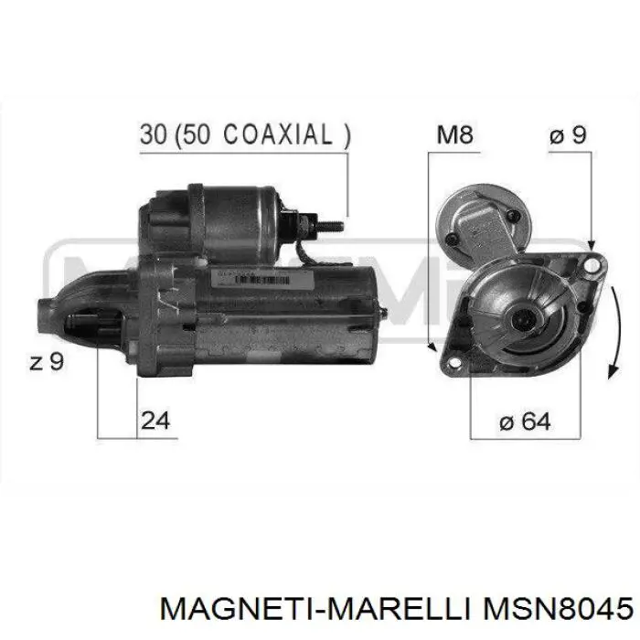 MSN8045 Magneti Marelli Стартер автомобиля