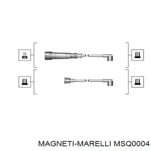 Высоковольтные провода MSQ0004 Magneti Marelli