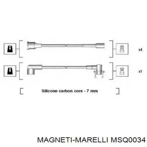 MSQ0034 Magneti Marelli Провода высоковольтные
