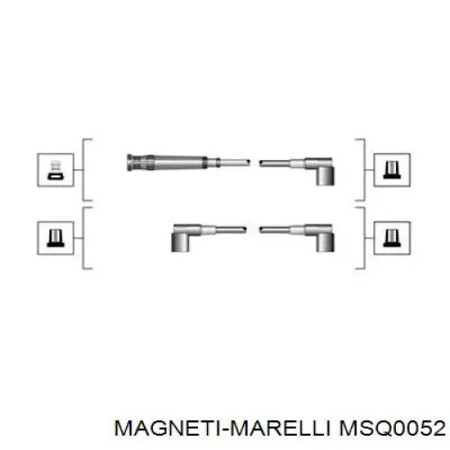 Провода высоковольтные, комплект MAGNETI MARELLI MSQ0052